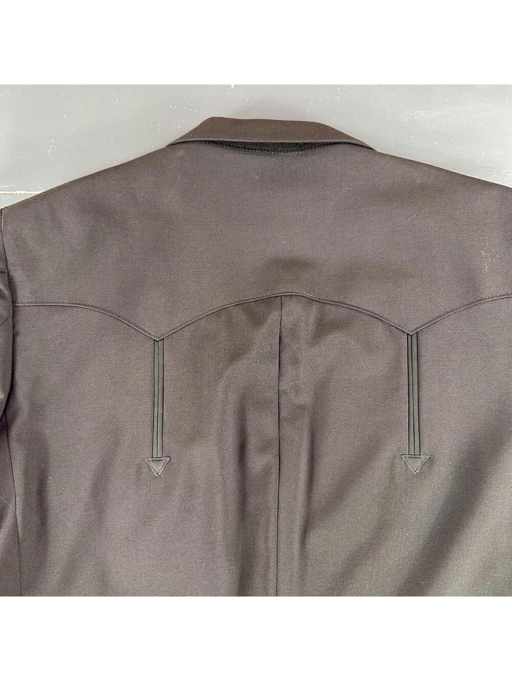 VTG Pagano West Blazer Men 48L Black Tuxedo Tails Bolero Cropped Smiles NWT USA - Picture 7 of 9